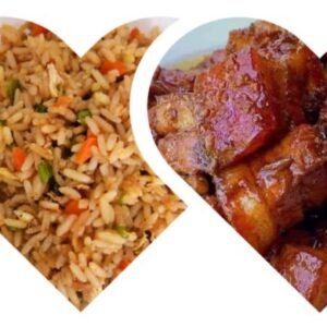 Fried rice with pork chops