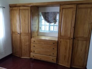 Dave Roots Collection - Wardrobe with Dressing Table (Pine)