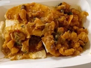 Curry Conch & Roasted Breadfruit